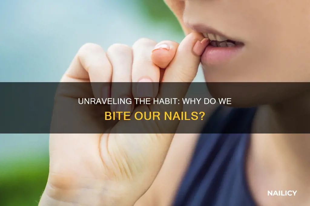 what dies it mean when you bite your nails