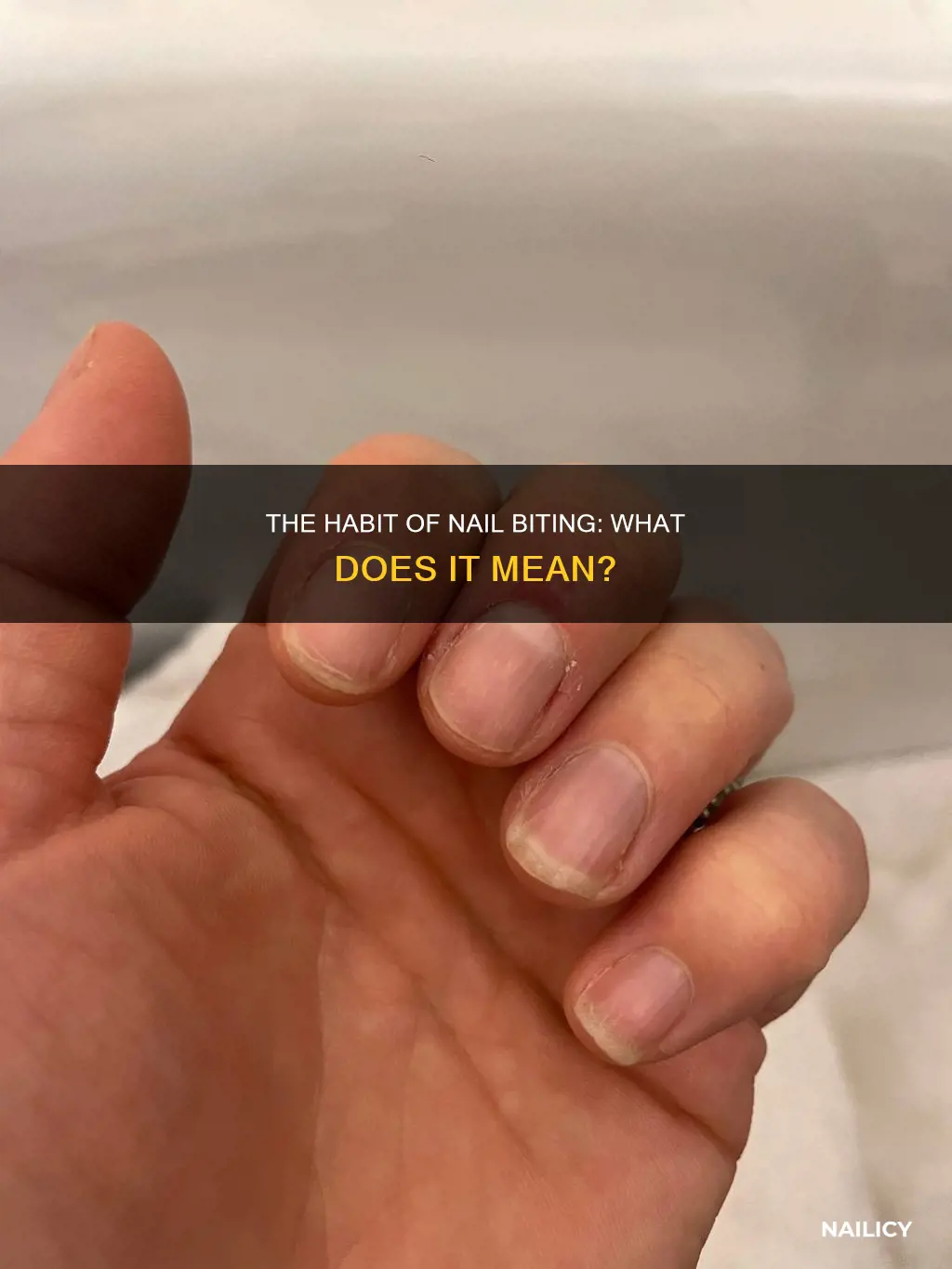 what dies it mean when you bite your nails