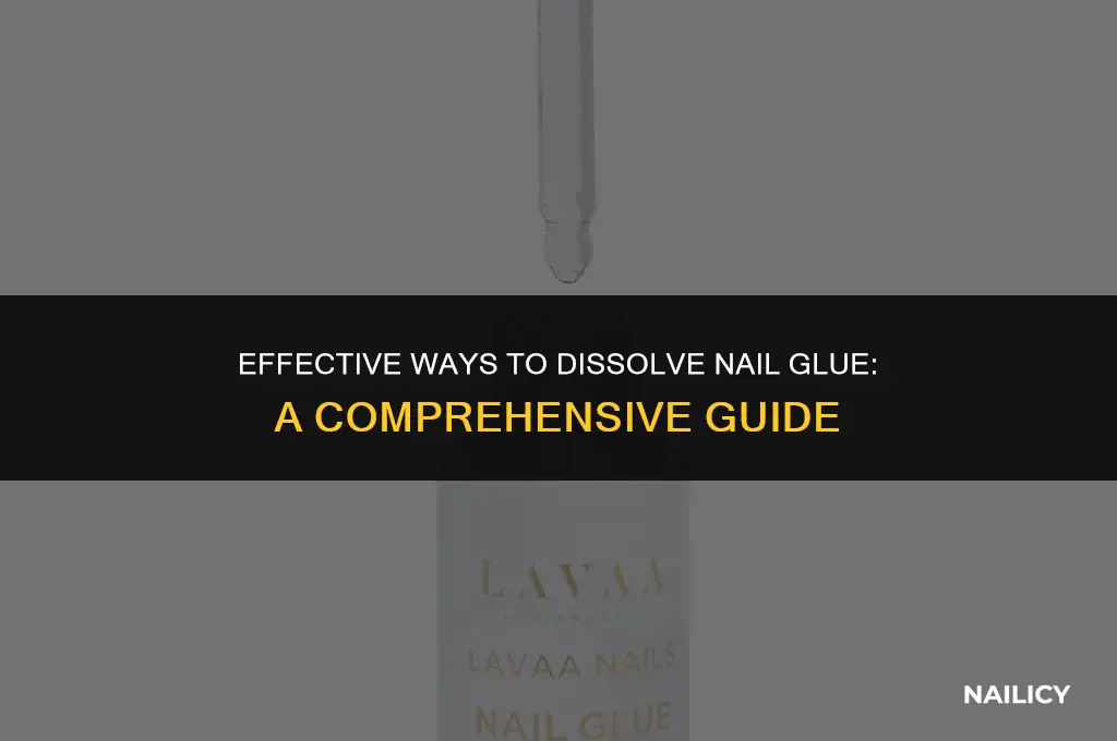 what disolves nail glue