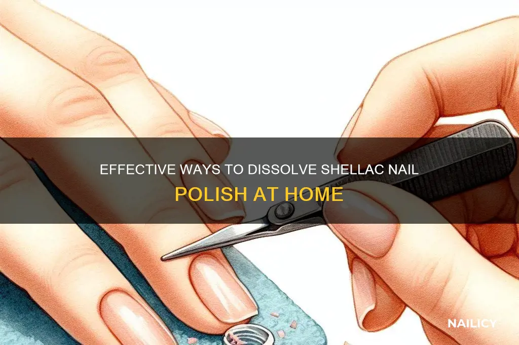 what dissolves shellac nail polish