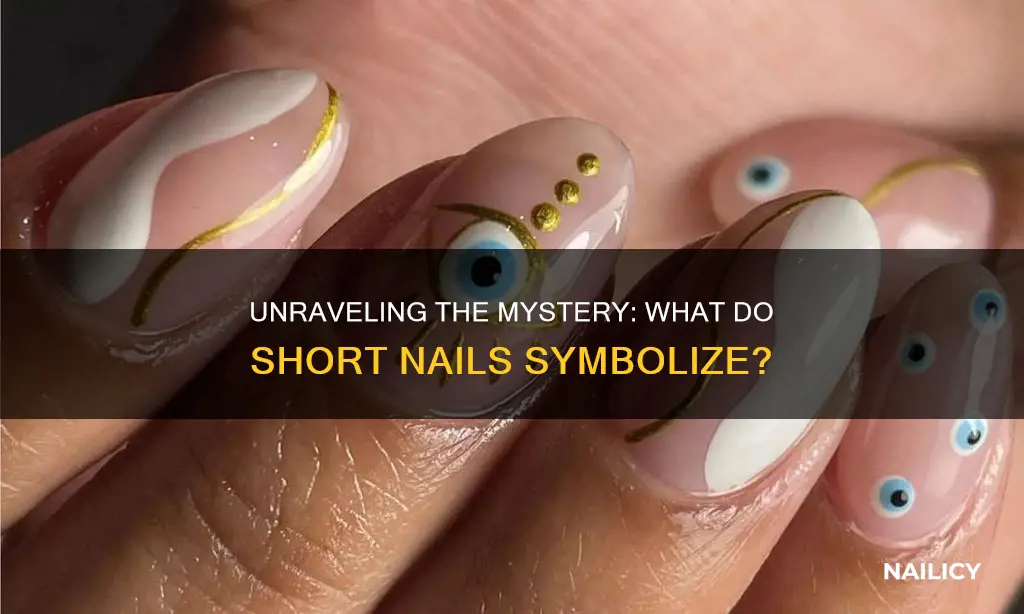 what do 2 short nails mean