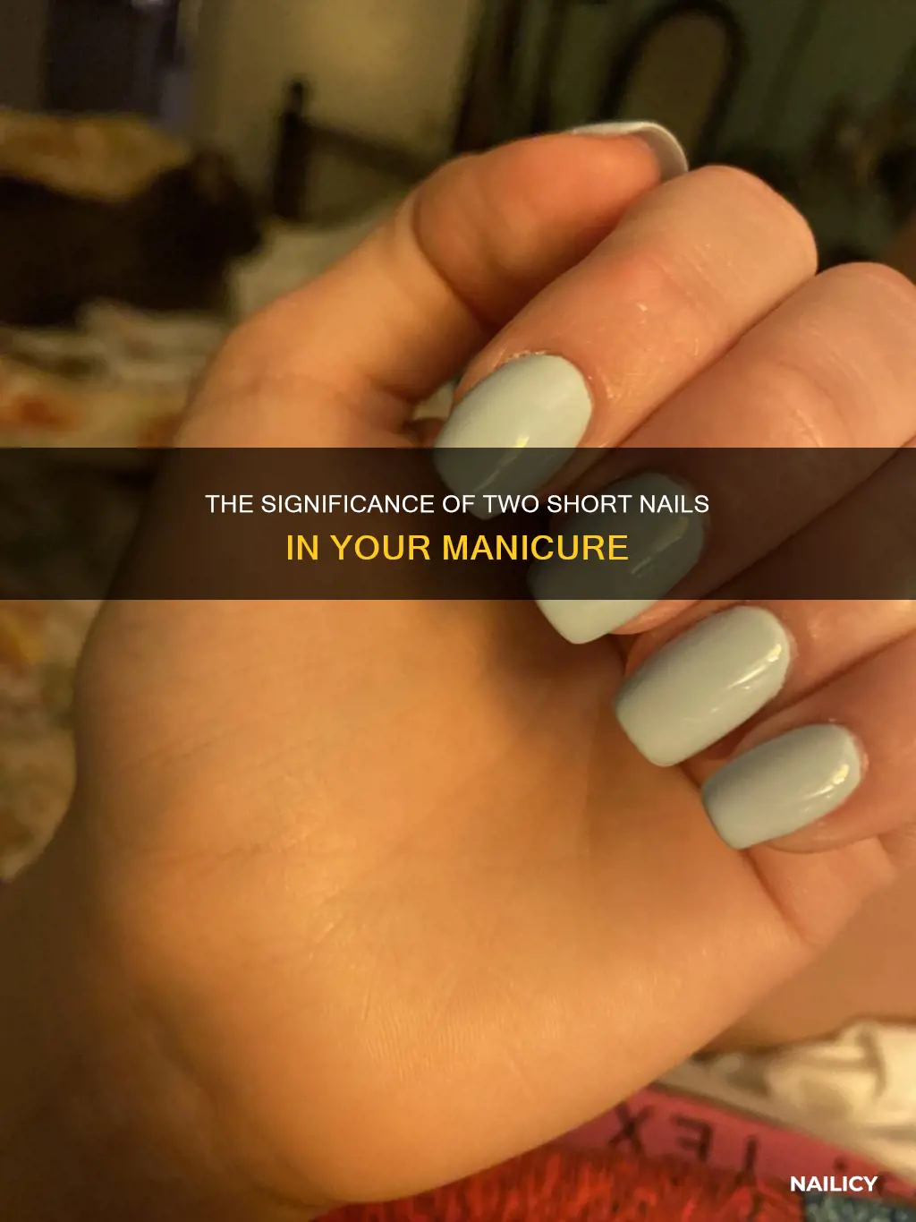 what do 2 short nails mean