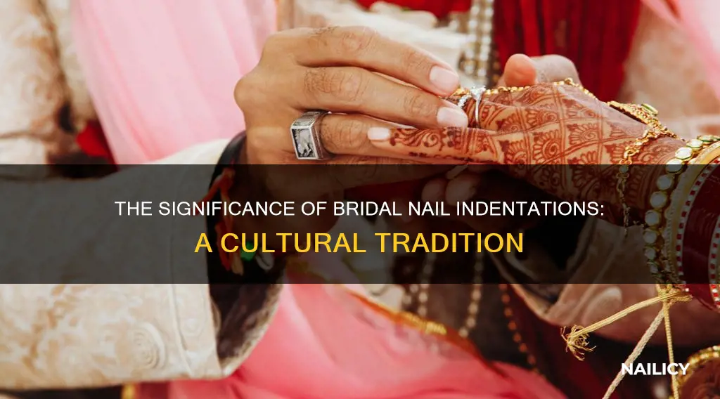 what do bridal nail indentations mean