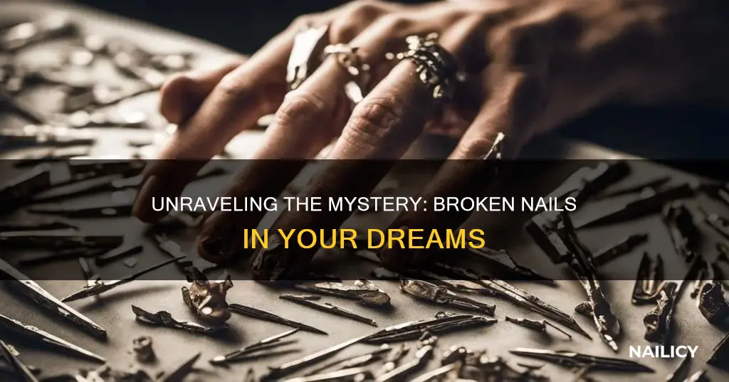 what do broken nails mean in a dream