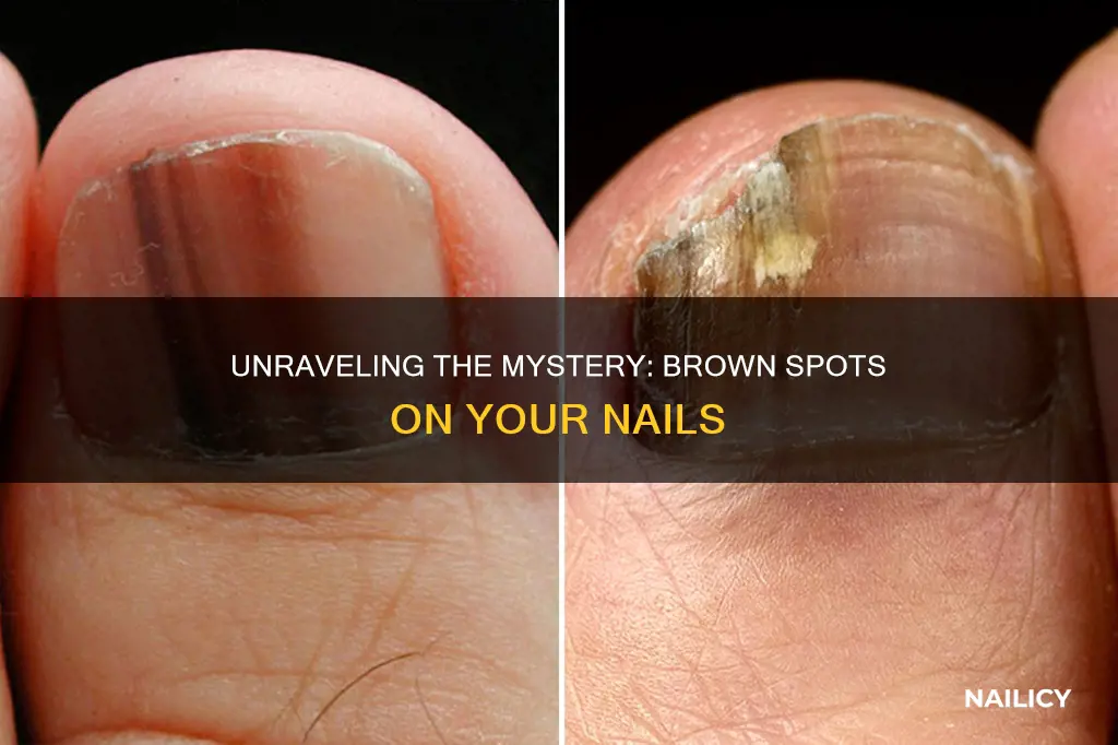 what do brown spots on nails mean