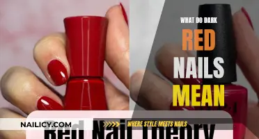 Unraveling the Mystery: What Do Dark Red Nails Symbolize?