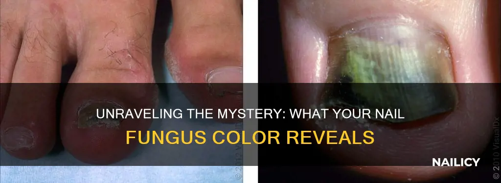 what do different color nail fungus mean