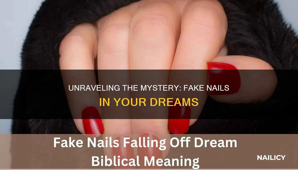 what do dreams of you wearing fake nails mean