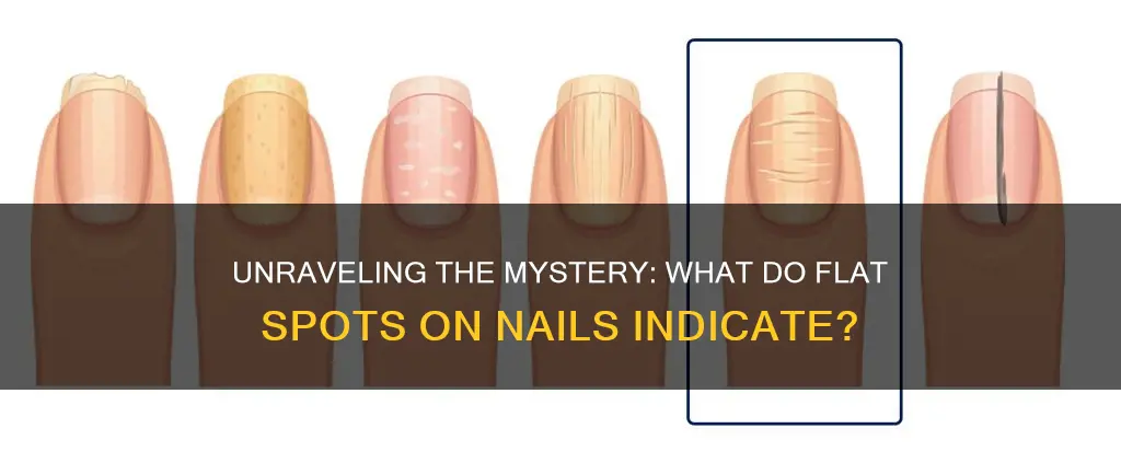 what do flat spots mean on finger nails