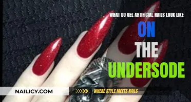 Gel Artificial Nails: Underneath View