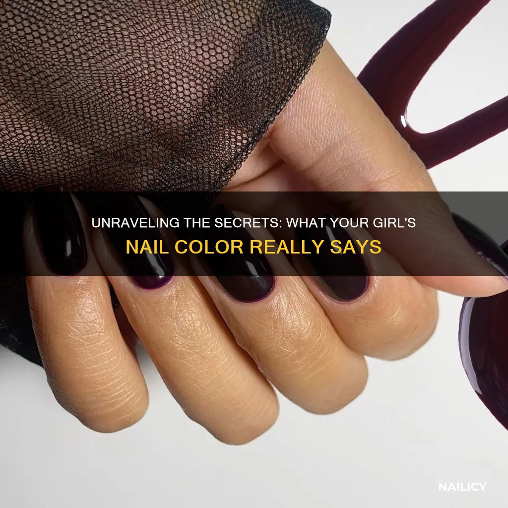 what do girls nail color mean