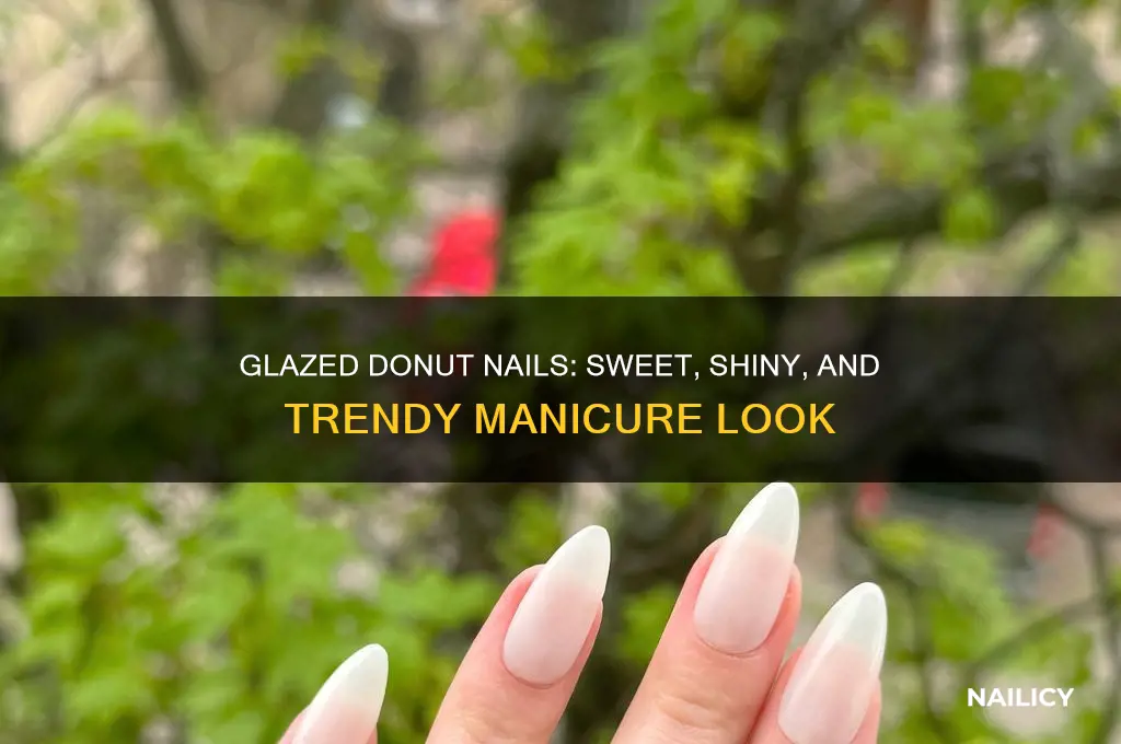 what do glazed donut nails look like