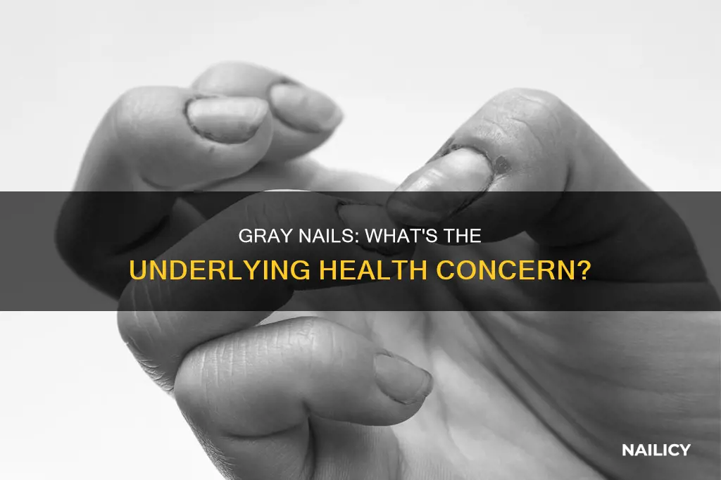 what do gray nails mean