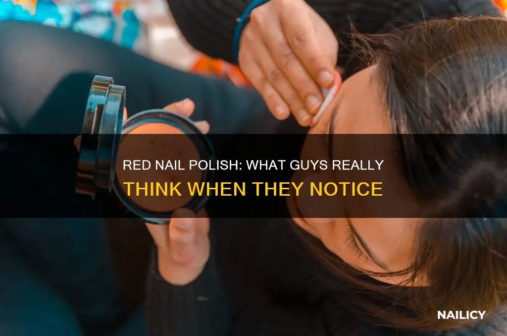 what do guys think when they see red nail polish