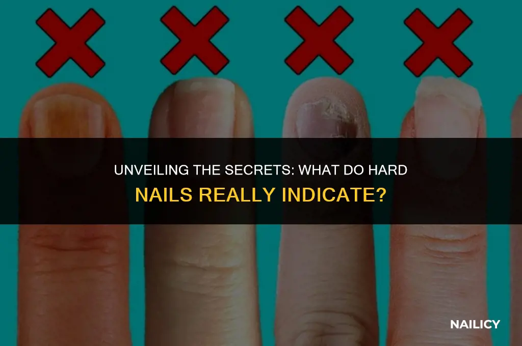 what do hard nails indicate