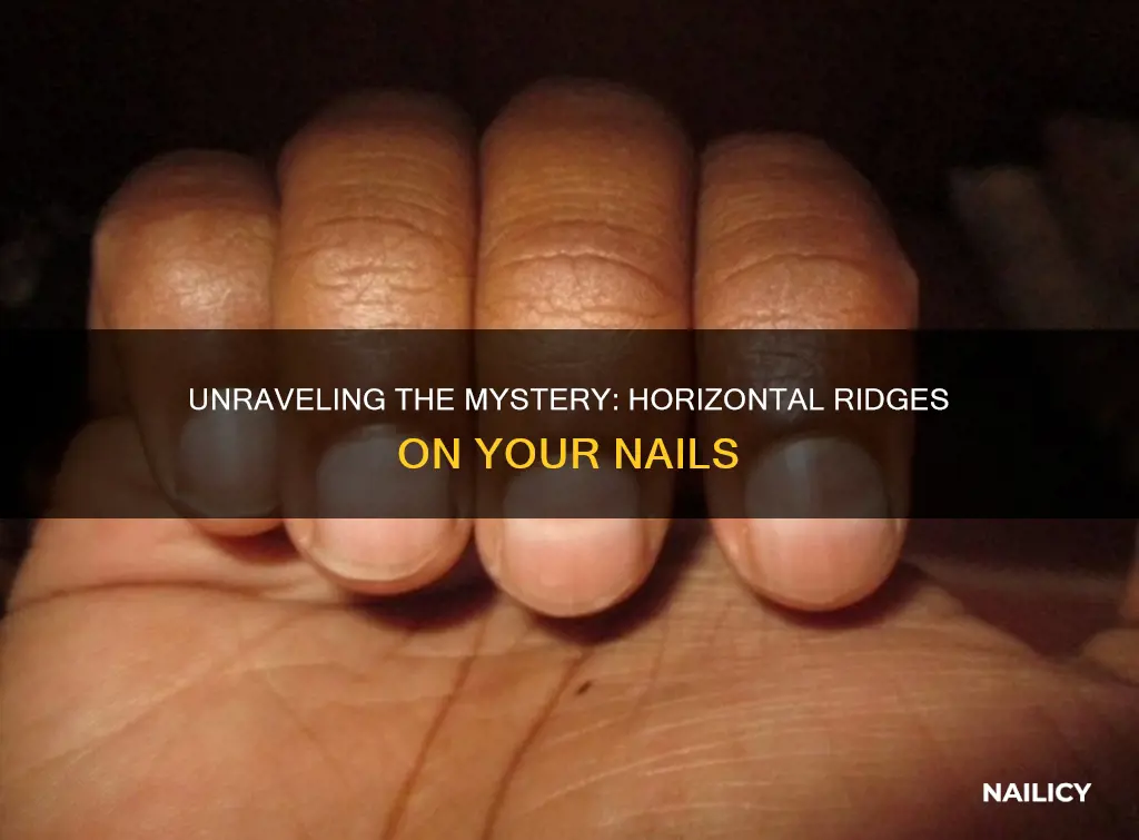 what do horizontal ridges on nails mean