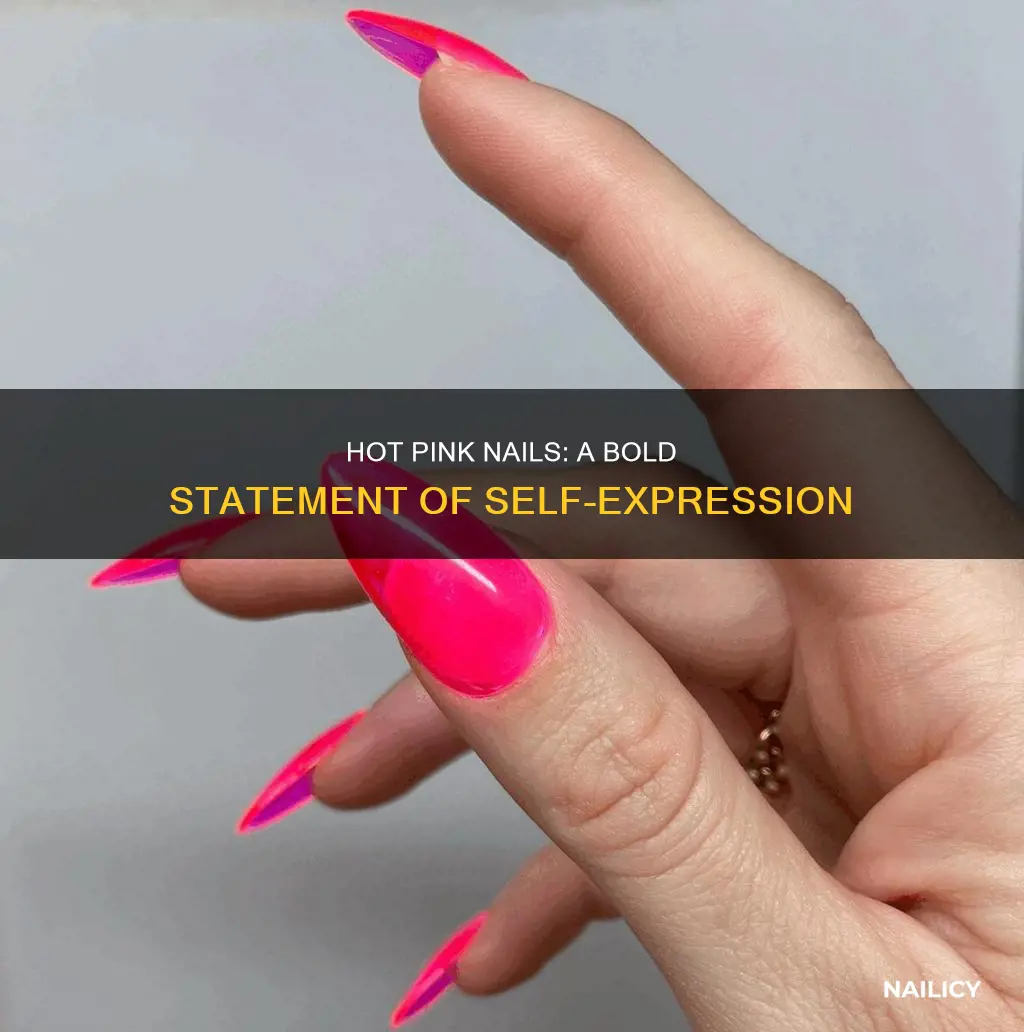 what do hot pink nails mean