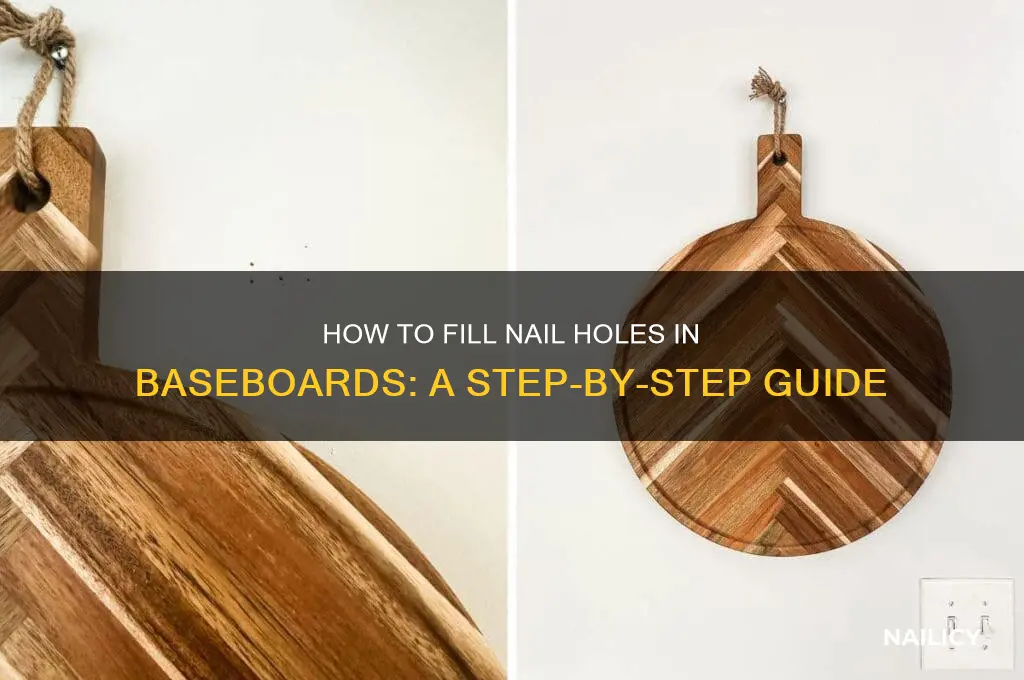 what do i fill nails in on baseboards