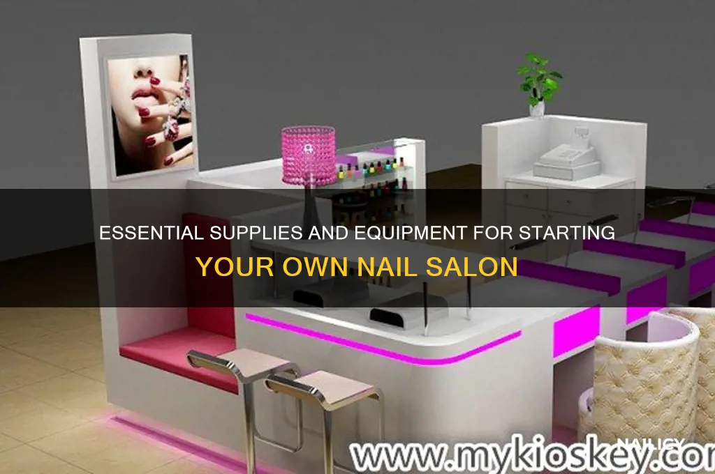 what do i need for a nail salon