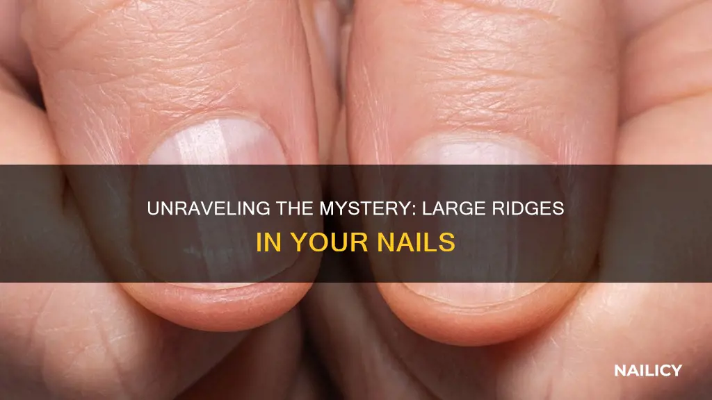 what do large ridges in my nails mean