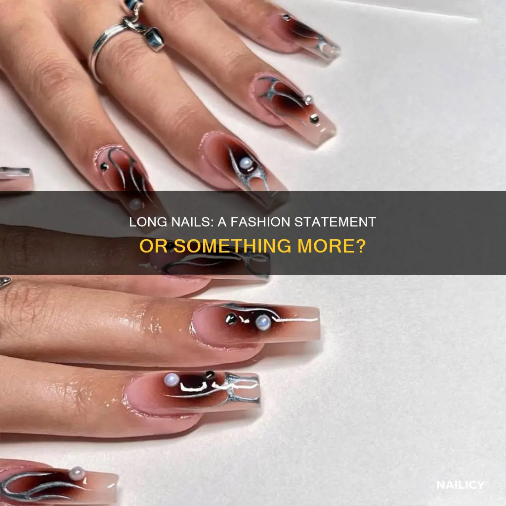 what do long nails represen