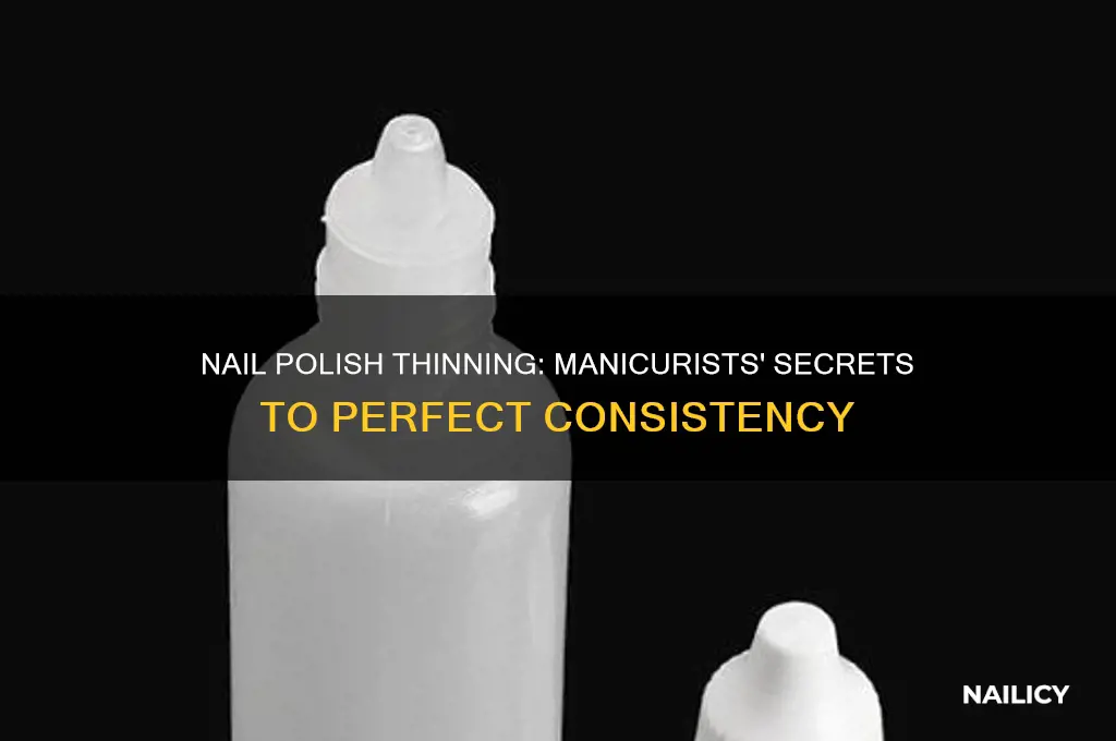 what do manicurists use to thin nail polish