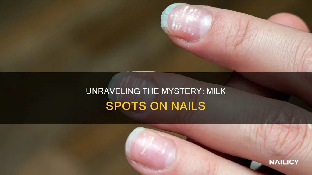 what do milk spots on your nails mean