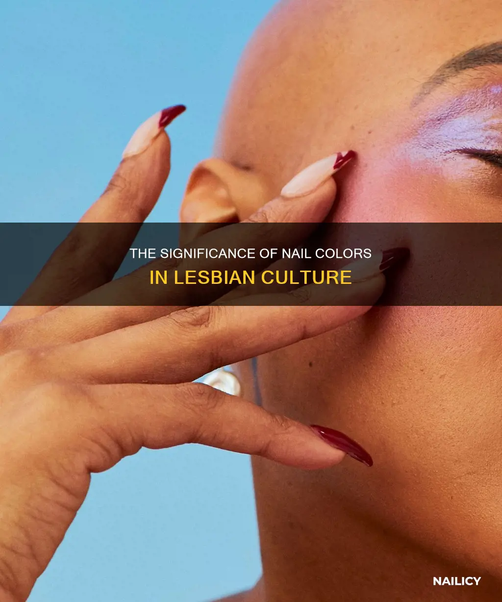 what do nail colors mean lesbian