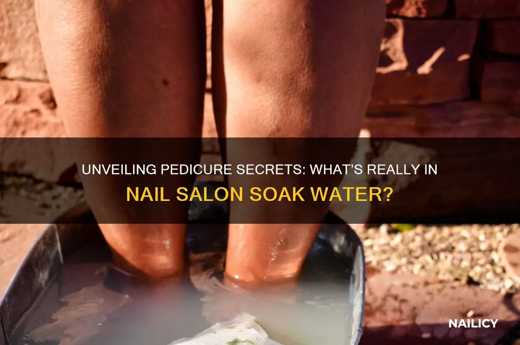 what do nail salons put in pedicure water
