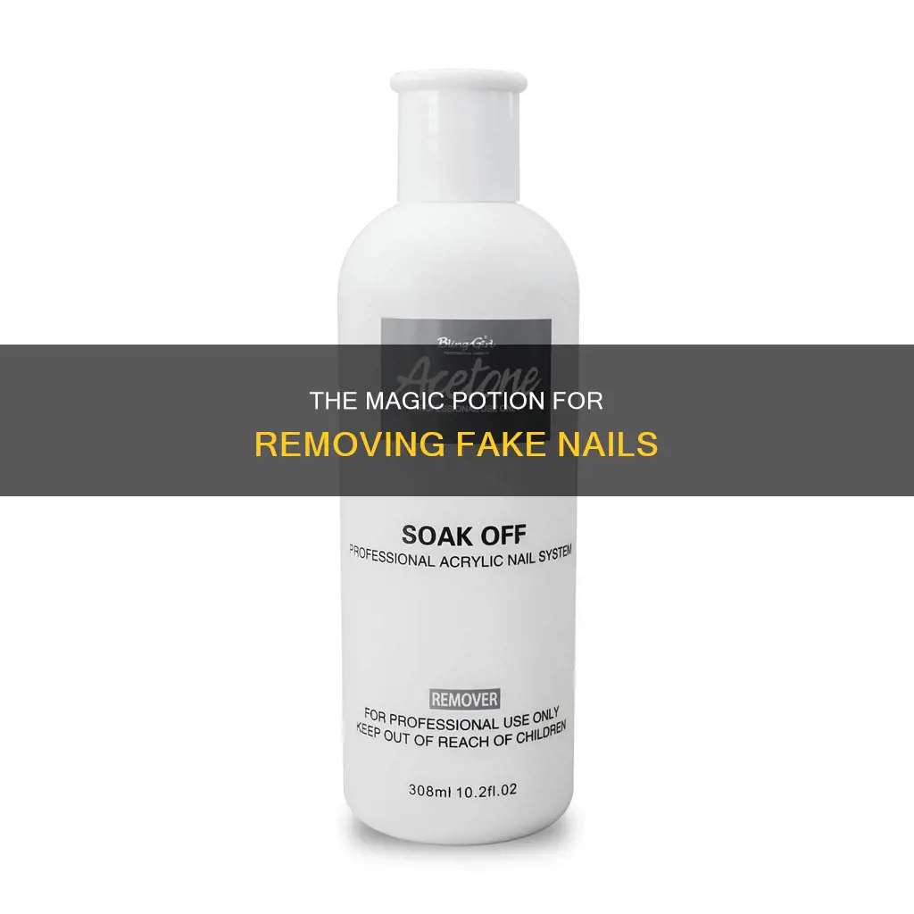 what do nail salons use to remove fake nails