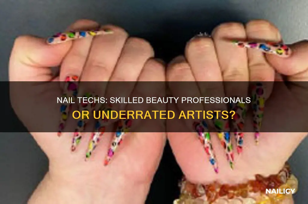 what do nail techs count as for professions