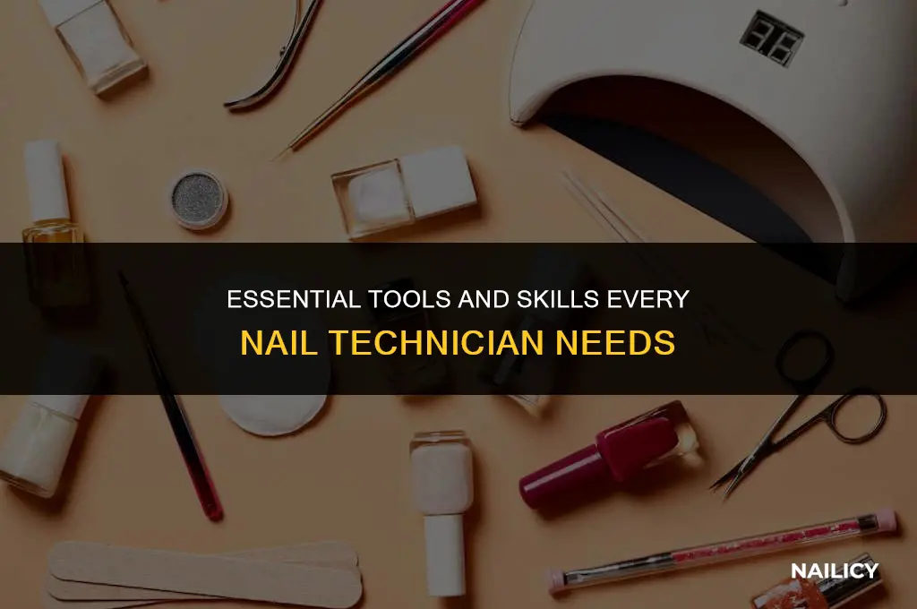 what do nail techs need