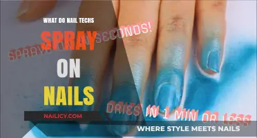 What Nail Techs Spray on Nails: Essential Products and Techniques