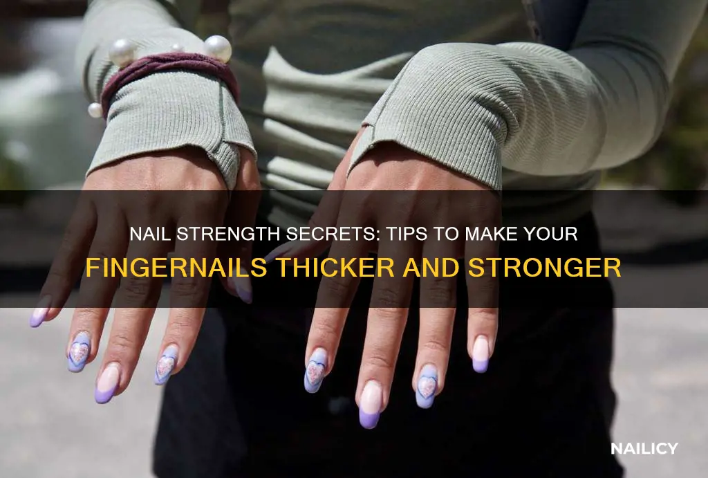 what do need to make finger nails stronger or thicker