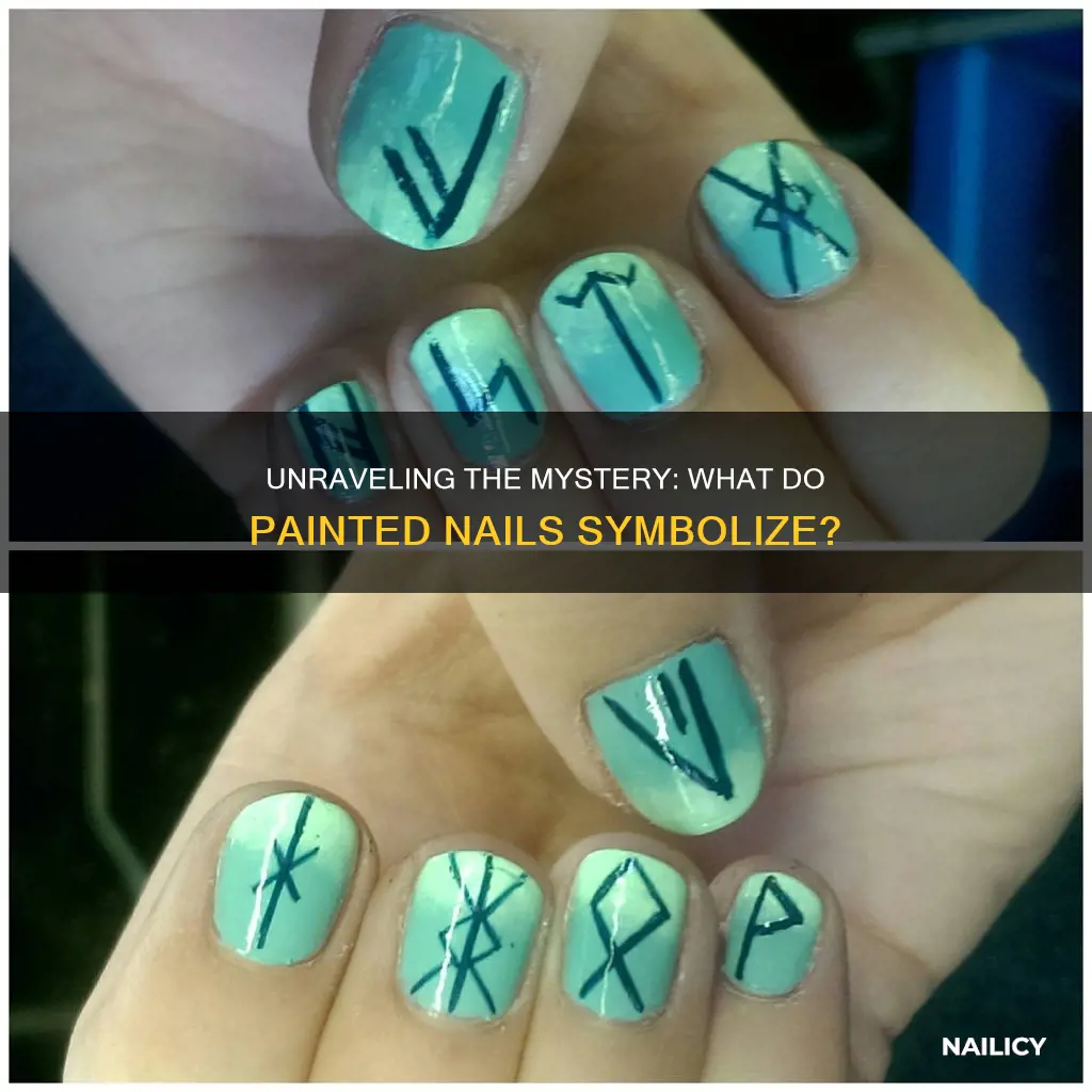 what do painted nails mean