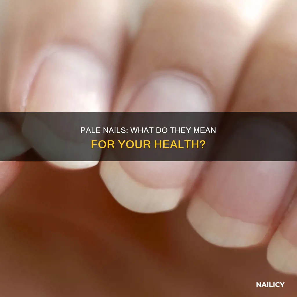 what do pale nails mean