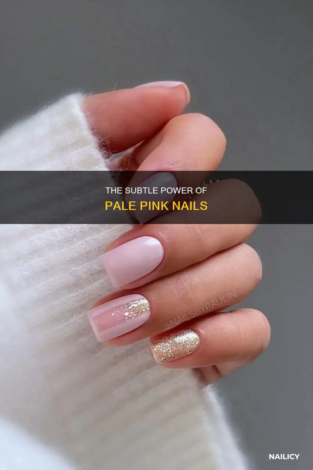 what do pale pink nails mean