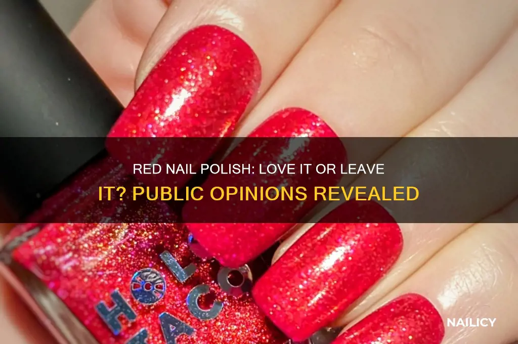 what do people think of red nail polish
