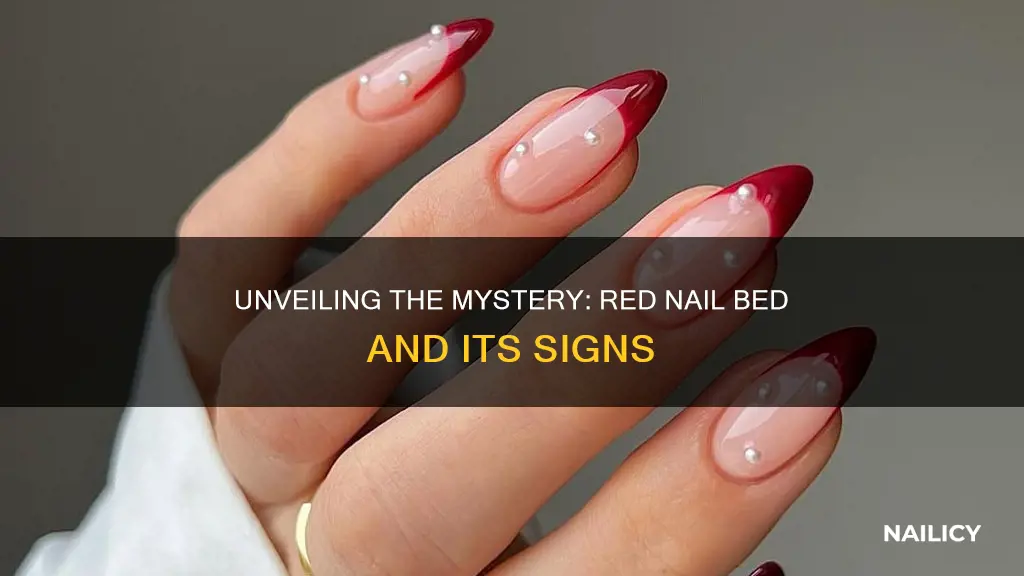 what do red nail bed finger nails look like