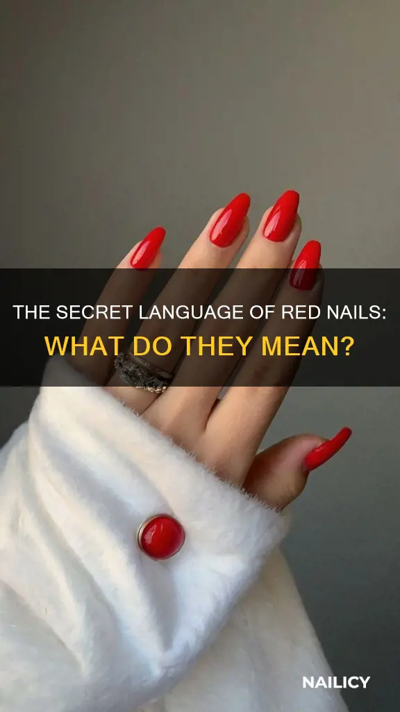 what do red nails mean on a girl