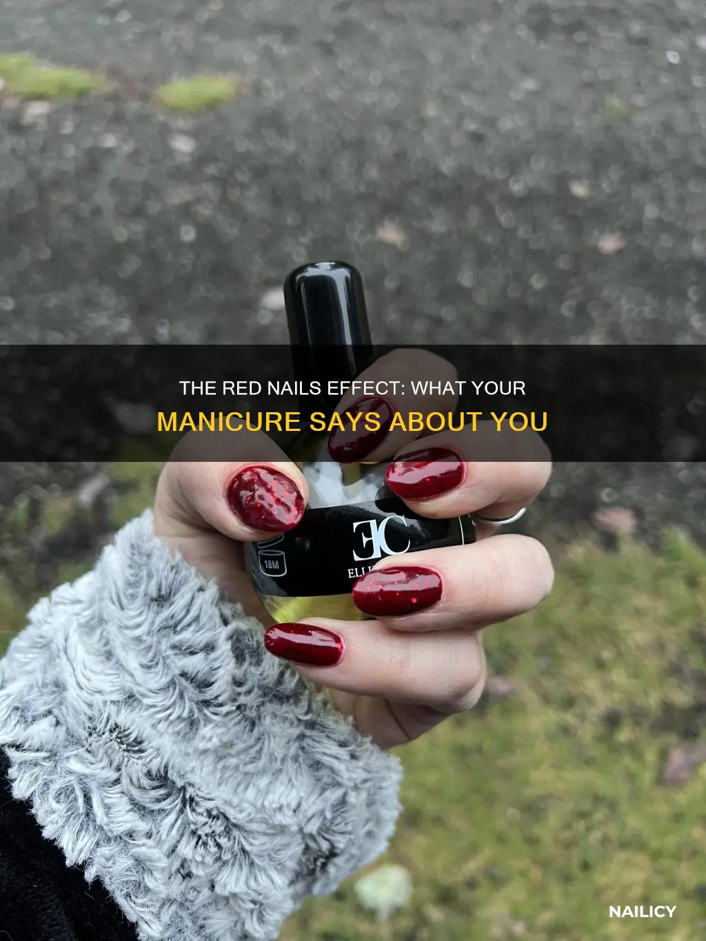 what do red nails mean