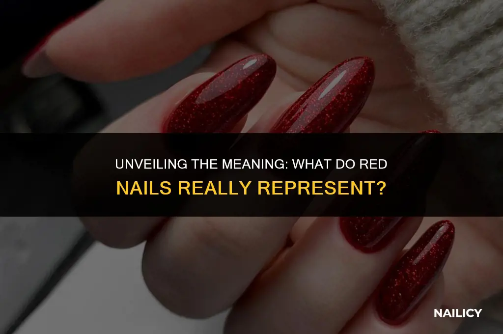 what do red nails represent