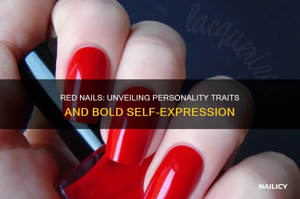 what do red nails say about you