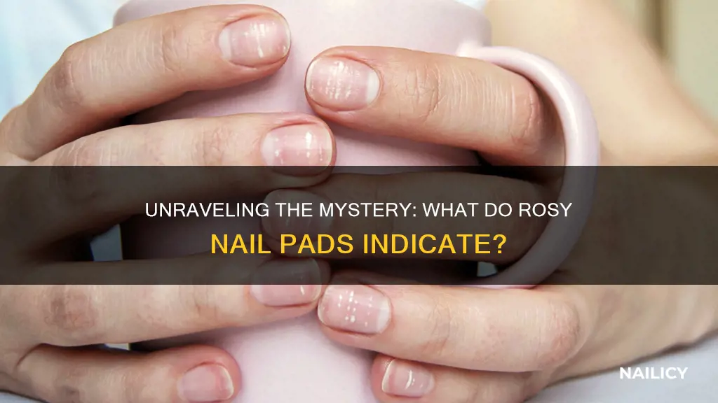 what do rosy nail pads mean