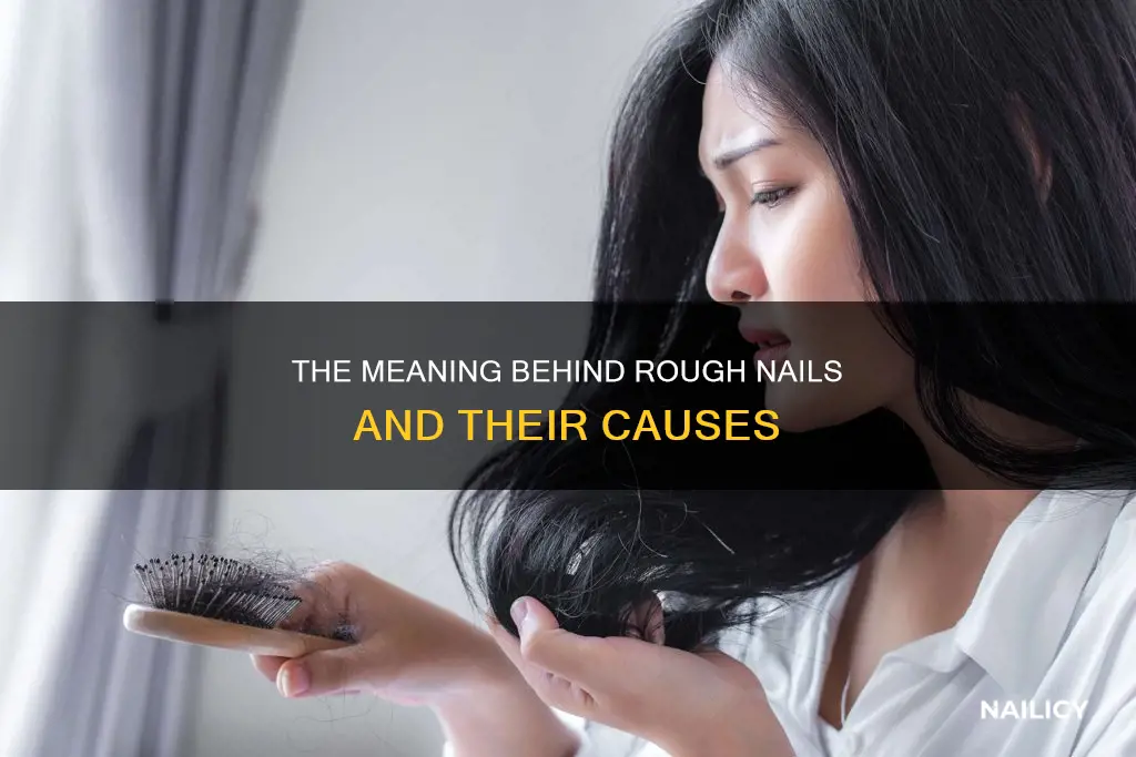 what do rough nails mean