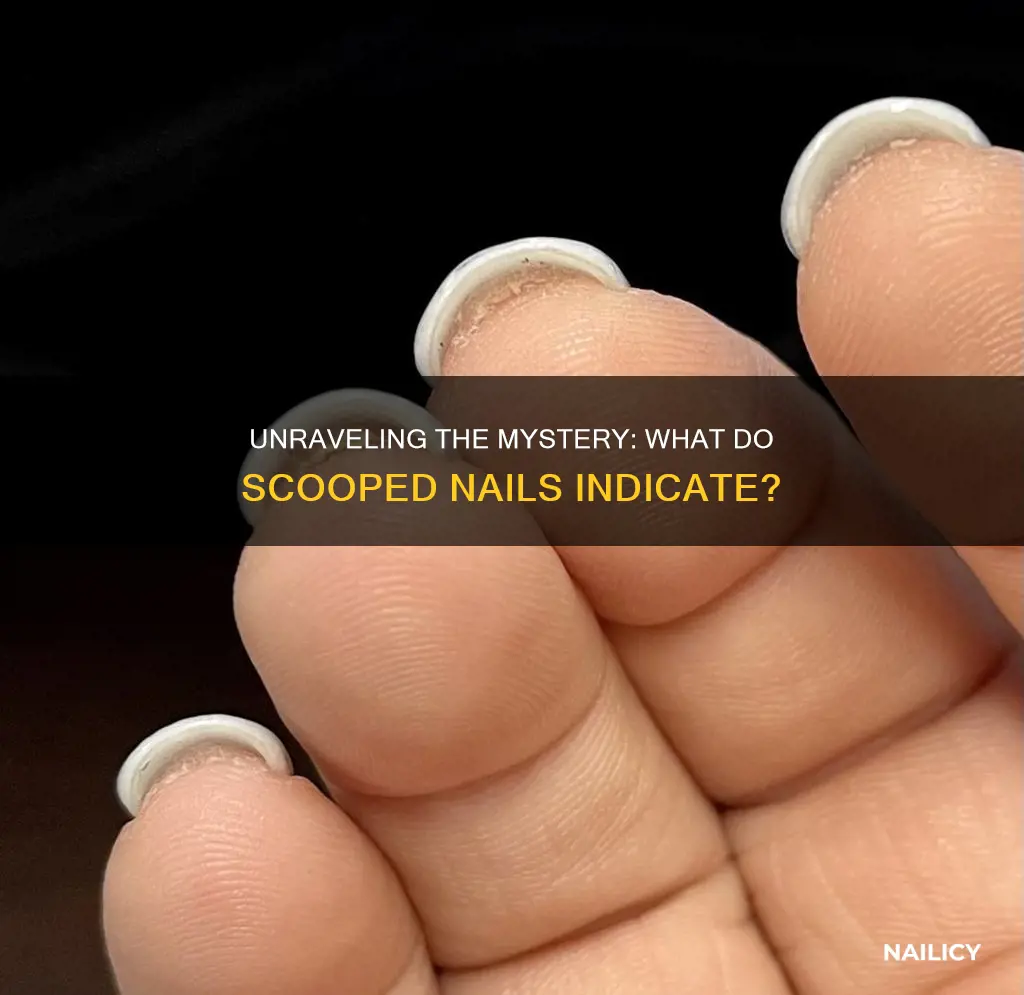 what do scooped nails mean