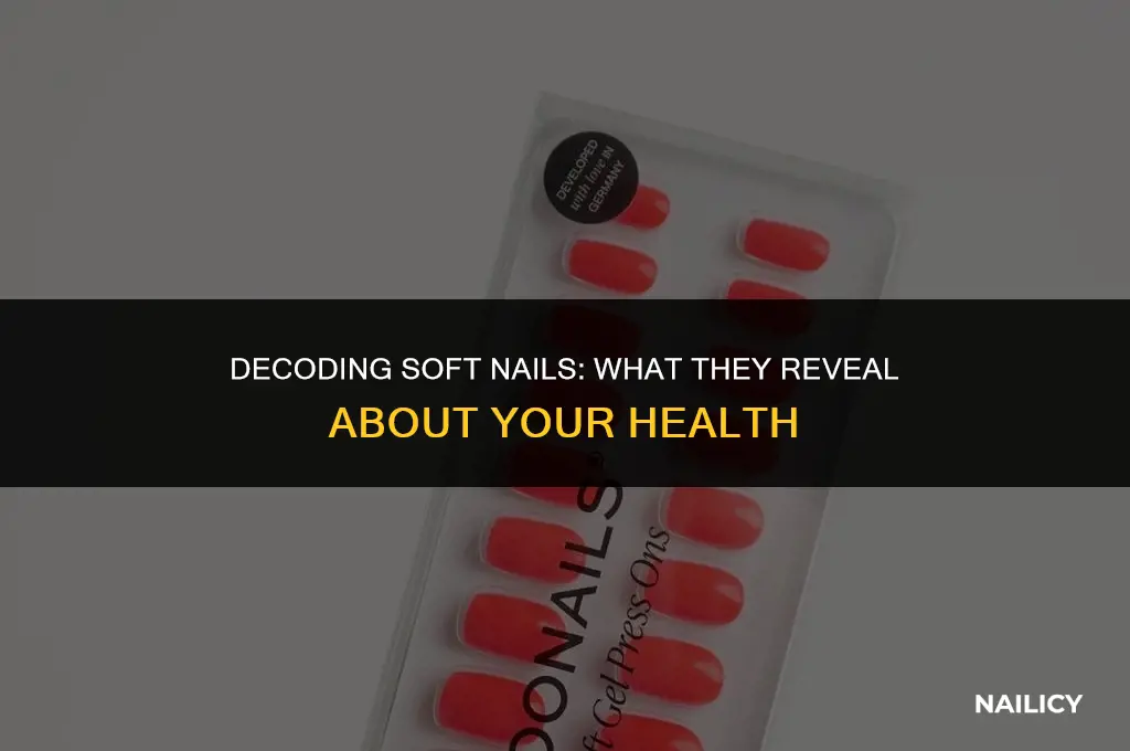 what do soft nails indicate