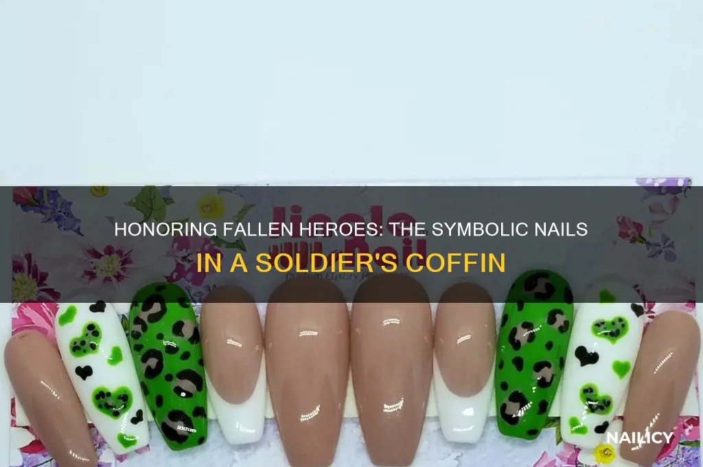 what do soldiers nail on the coffin