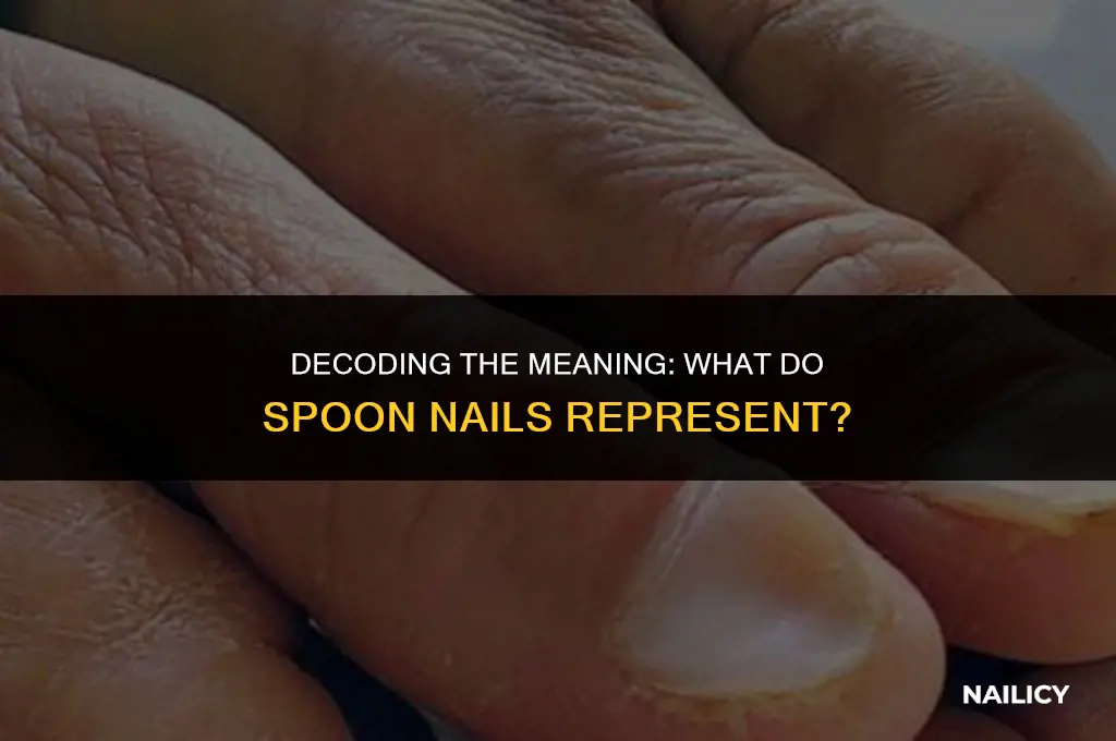 what do spoon nails represent