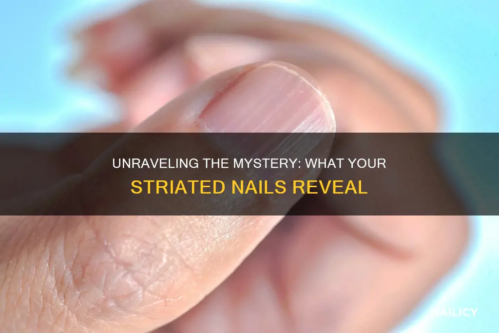 what do striations in your nails mean